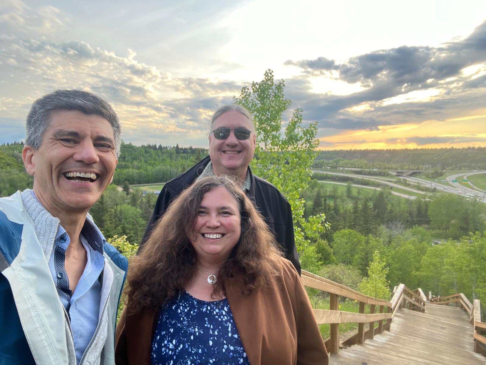 Birthday Trip to Canada, Edmonton, Michael Sanders, Kari Sanders, Patricio Mendez